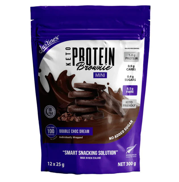 Justine's Protein Cookie Mini Cookie Pouch - 12 Pack