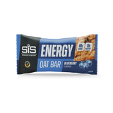 Oat bar energy bar with blueberry flavor packaging on a white background