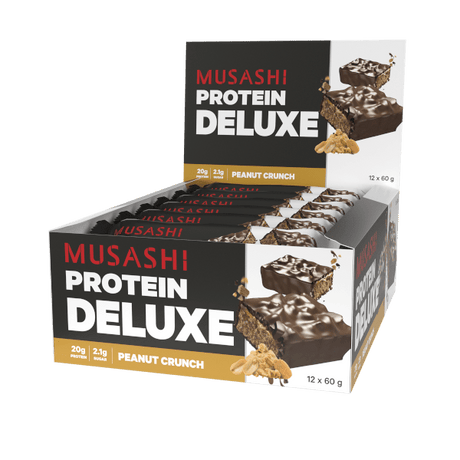 Musashi Deluxe Protein Bar Peanut Butter Crunch / 12 Box