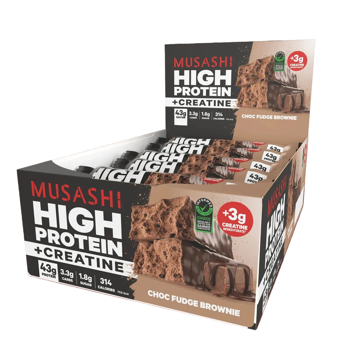 Musashi High Protein + Creatine Bar