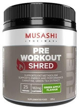 Musashi Pre-Workout Shred Green Apple