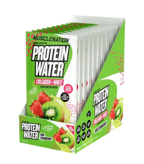 Muscle Nation Protein Water Kiwi Strawberry / 10x Sachet Box