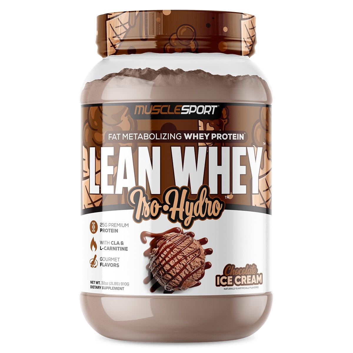 MuscleSport Lean Whey Iso Hydro 2lb