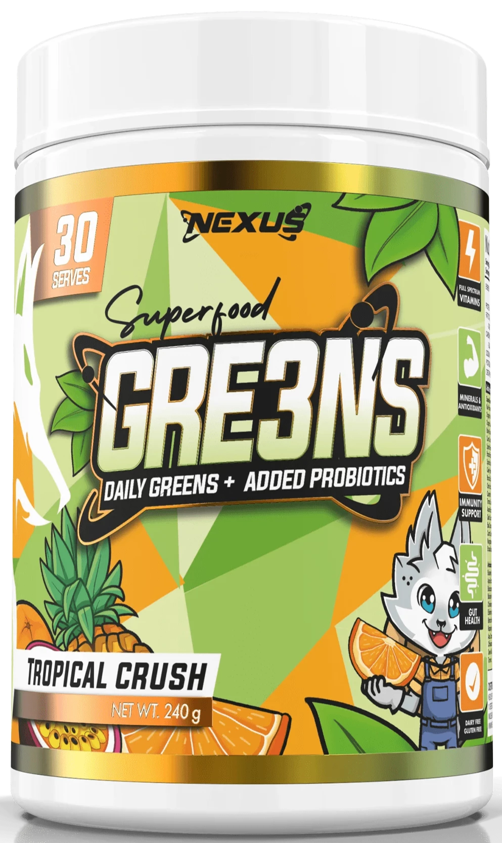 Nexus Sports Nutrition Gre3ns Tropical Crush
