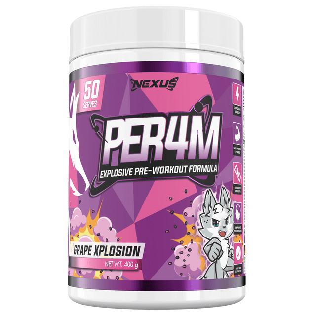 Nexus Sports Nutrition Per4m Pre Workout Grape Xplosion