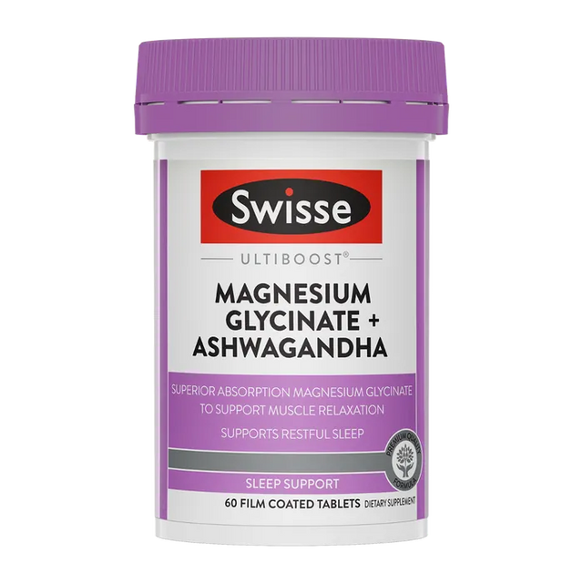 Ultiboost Magnesium Glycinate + Ashwagandha Caps