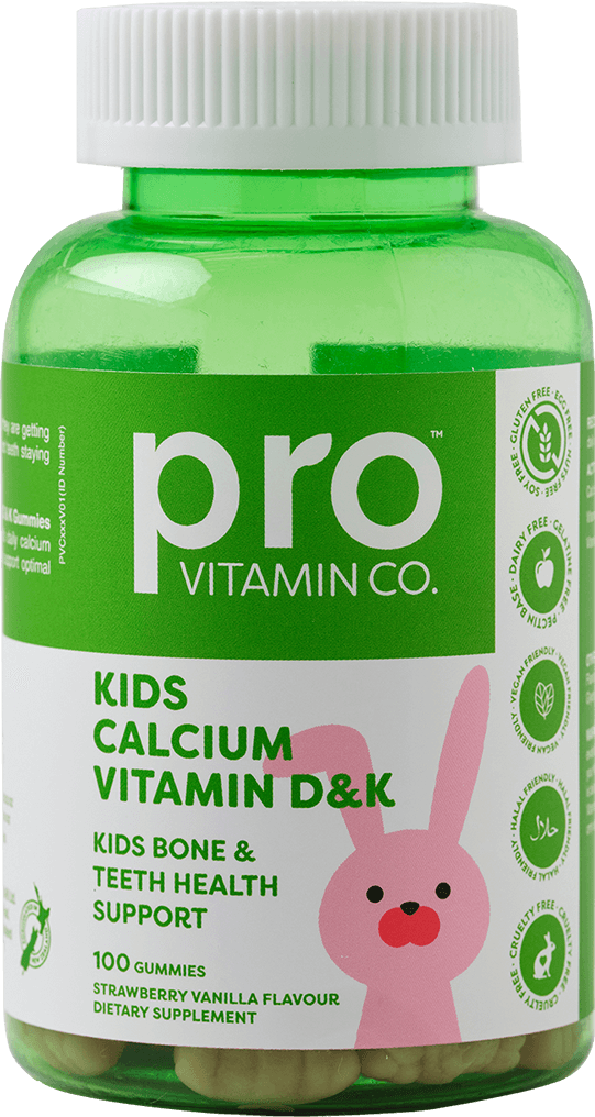 Pro Vitamin Co Kids Calcium + Vitamin D&K Gummies
