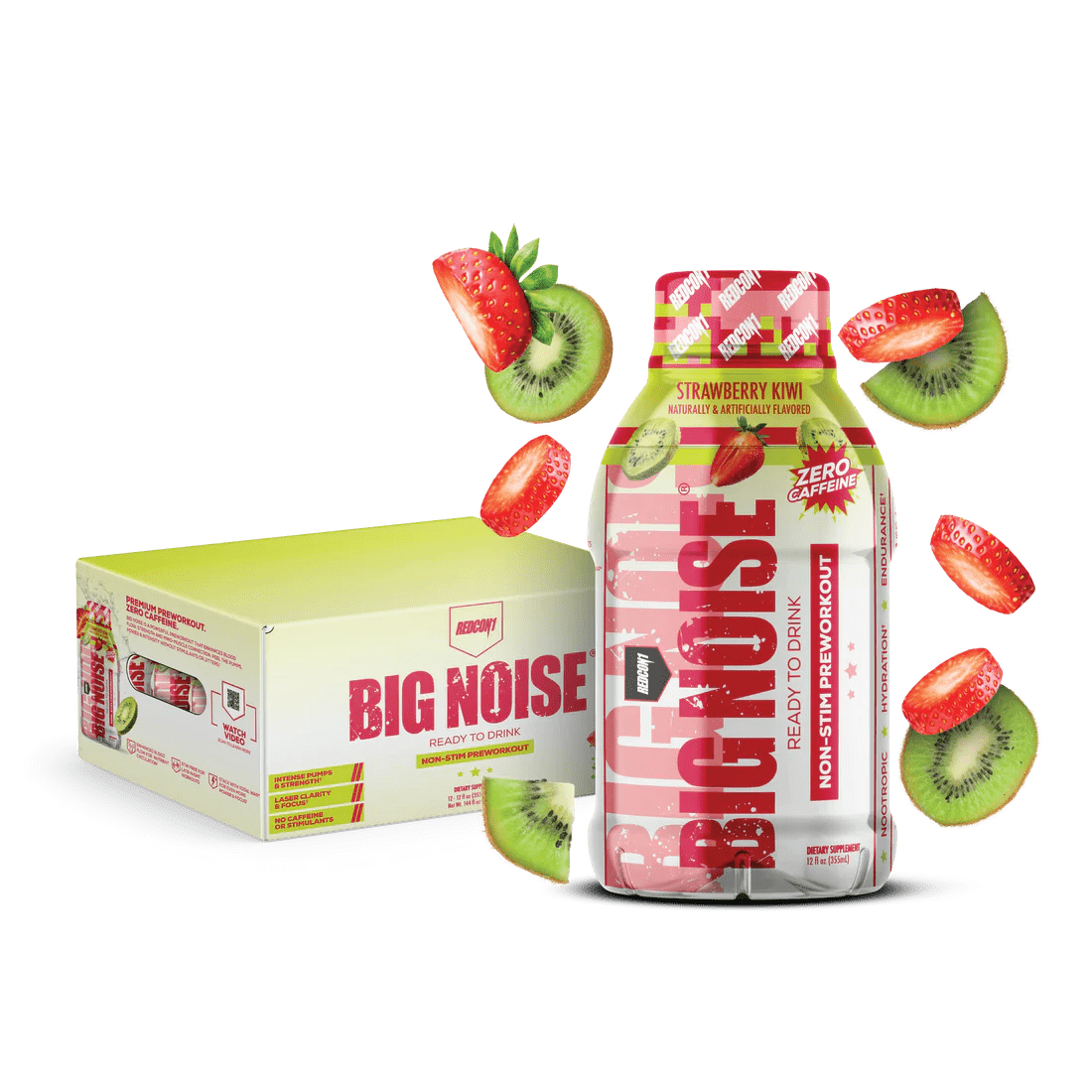 Redcon1 Big Noise Non-Stim RTD Single / Strawberry Kiwi