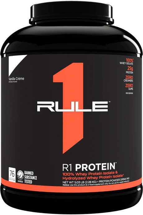 Rule 1 Whey Isolate Protein 5lb Vanilla Creme
