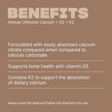 Ultiboost Calcium + D3 + K2 Caps