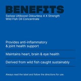 Ultiboost Odourless 4X Strength Wild Fish Oil Concentrate Caps