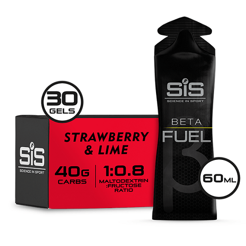 SiS Beta Fuel Energy Gels Box of 30 / Strawberry Lime