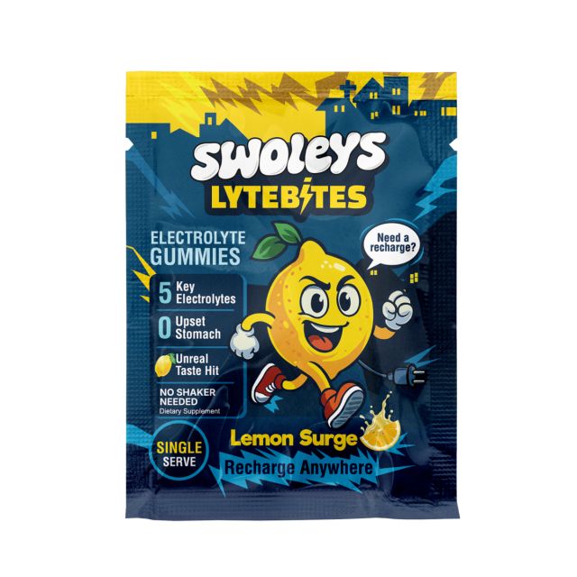 1x Swoleys LyteBites Electrolyte Gummies Single Sachet *Gift*