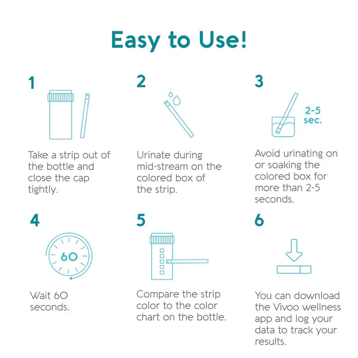 Vivoo Sodium Test Strips 30 Pack