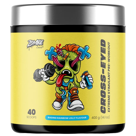 Zombie Labs Cross-Eyed Extreme Stim + Beta Alanine Raging Rainbow Lolly