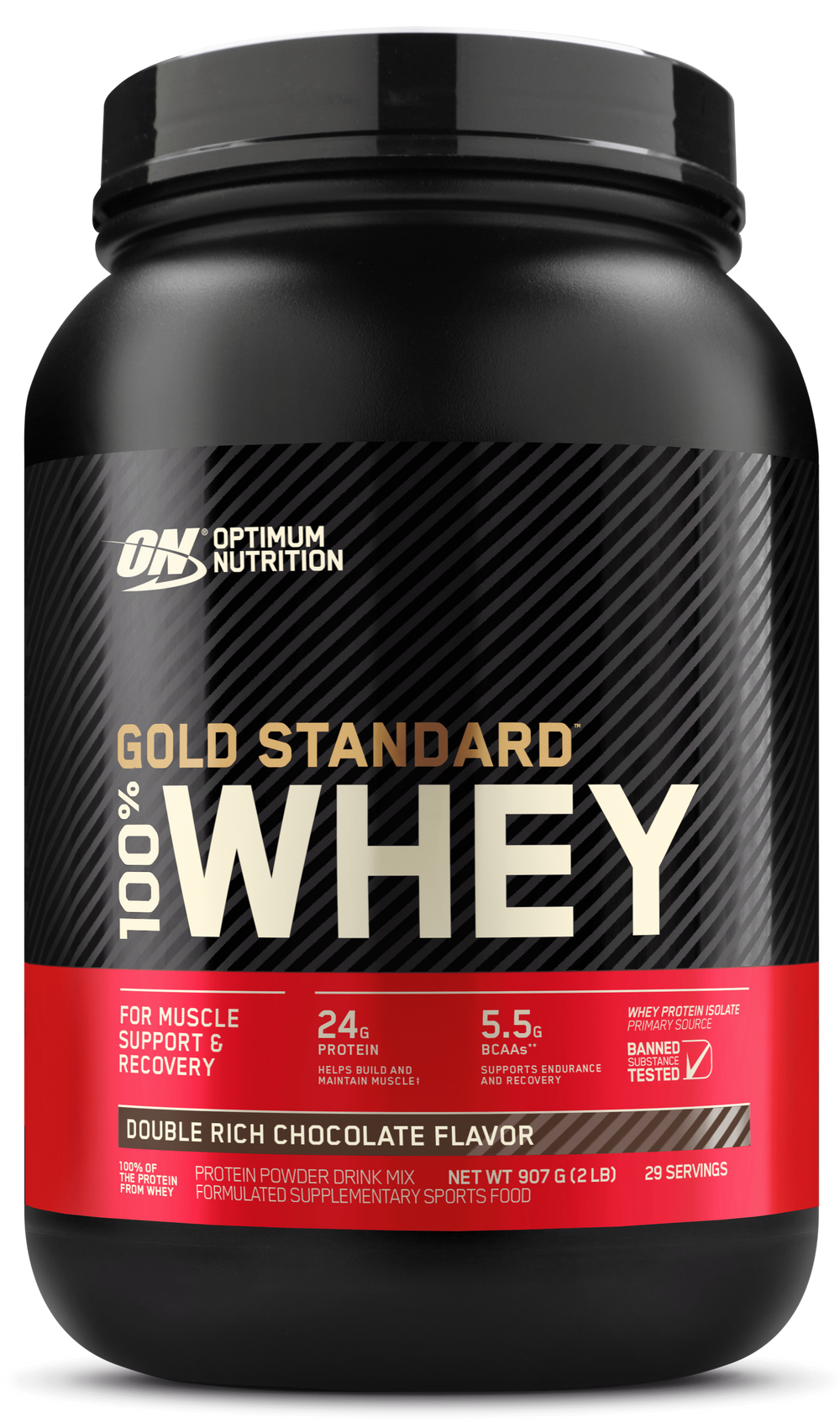 Optimum Nutrition Gold Standard 100% Whey 2lb Double Choc (2lb)