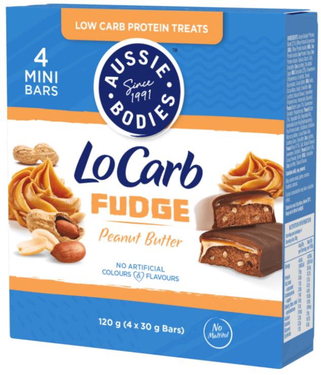 Aussie Bodies Lo Carb Fudge Mini - Pack of 4