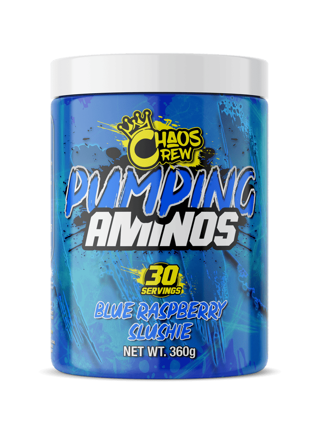 Chaos Crew Pumping Aminos Blue Raspberry Slushie