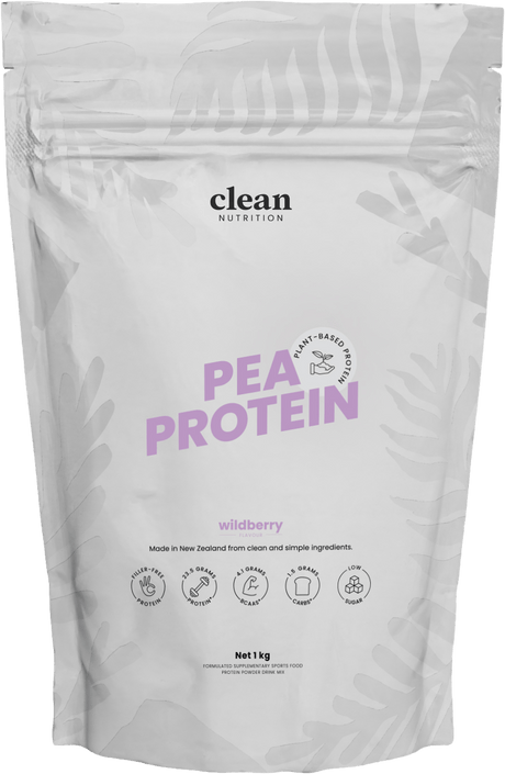Clean Nutrition Pea Protein 1kg Wildberry