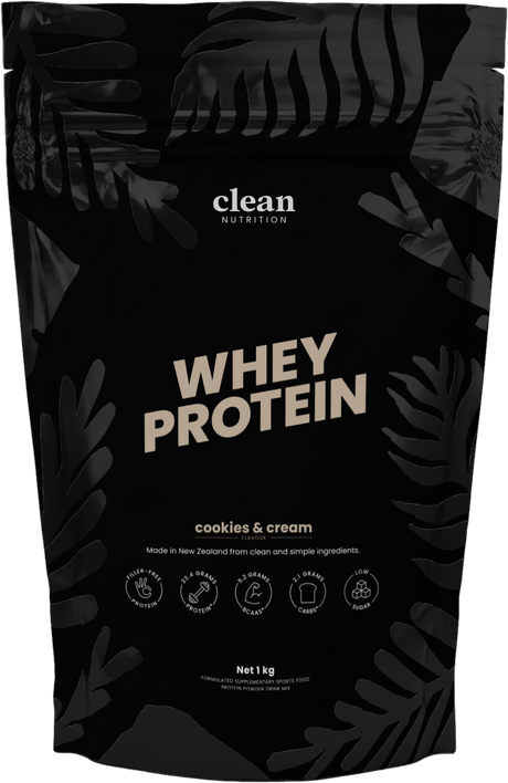 Clean Nutrition Whey Protein 1kg Cookies and Cream