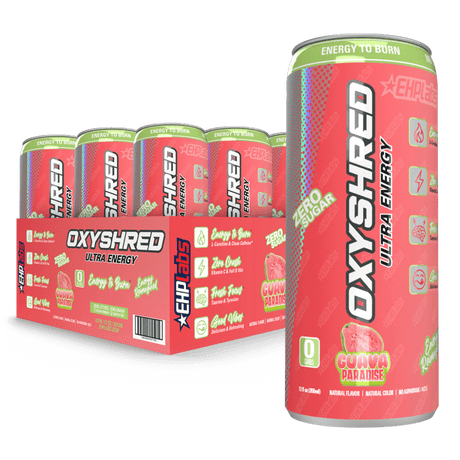 EHP Labs OxyShred Ultra Energy RTD - 12 Pack Guava Paradise
