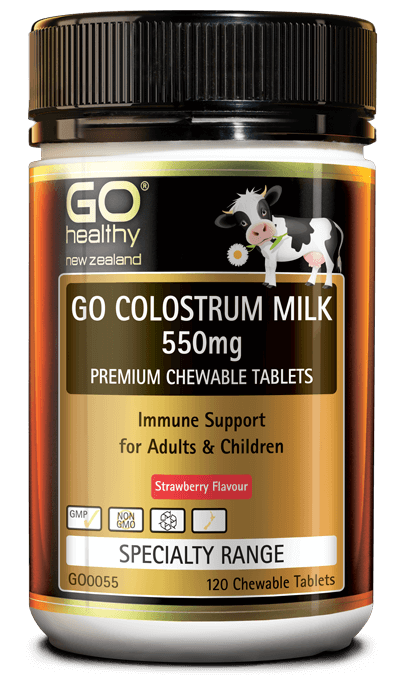 GO Healthy Colostrum Milk 550mg (120 ChewTabs)