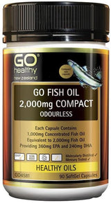 GO Healthy Fish Oil 2,000mg Compact 90 Softgels