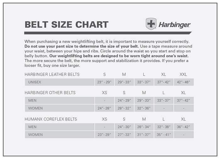 harbinger 4 padded leather belt