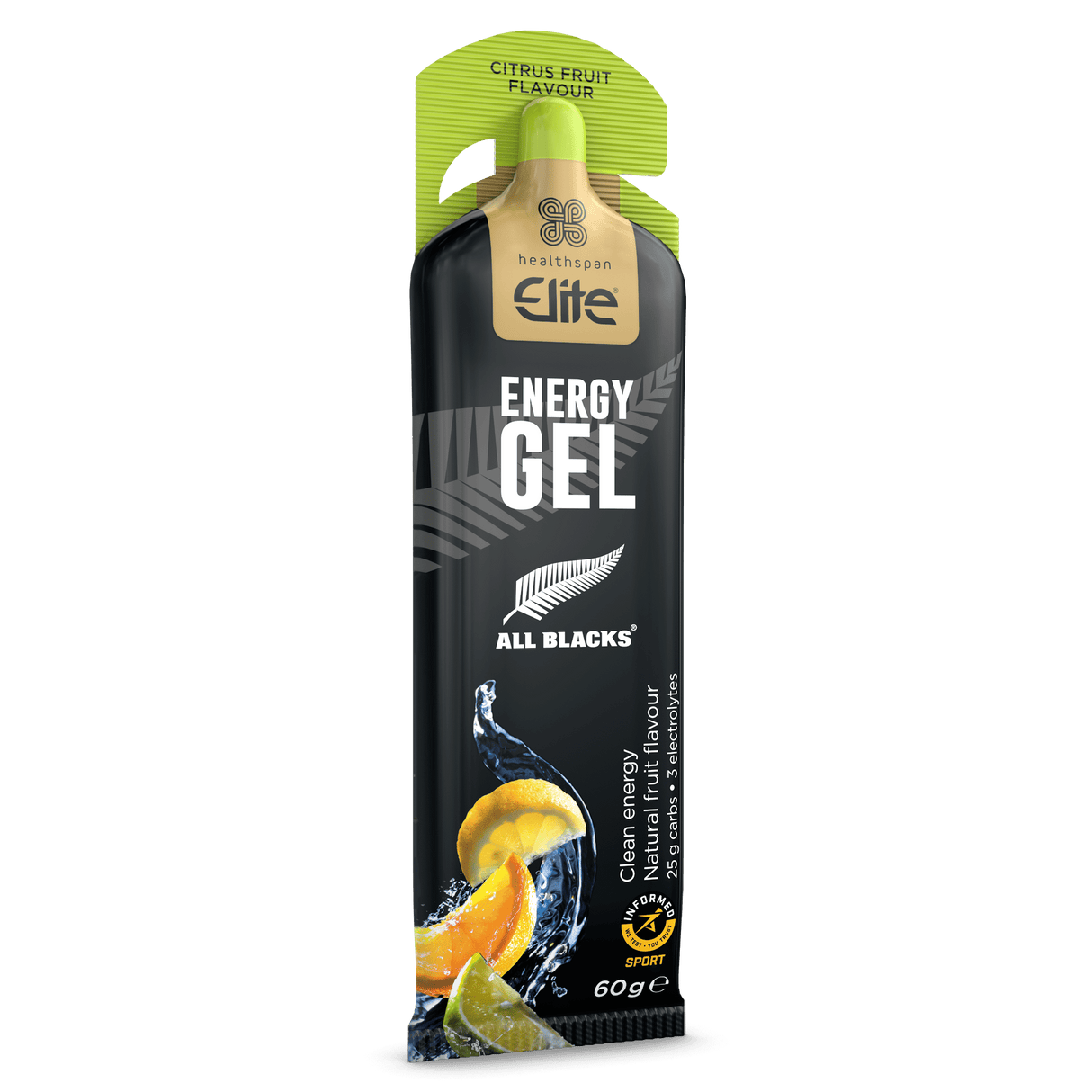 Healthspan Elite All Blacks Energy Gel - 24 Pack Citrus