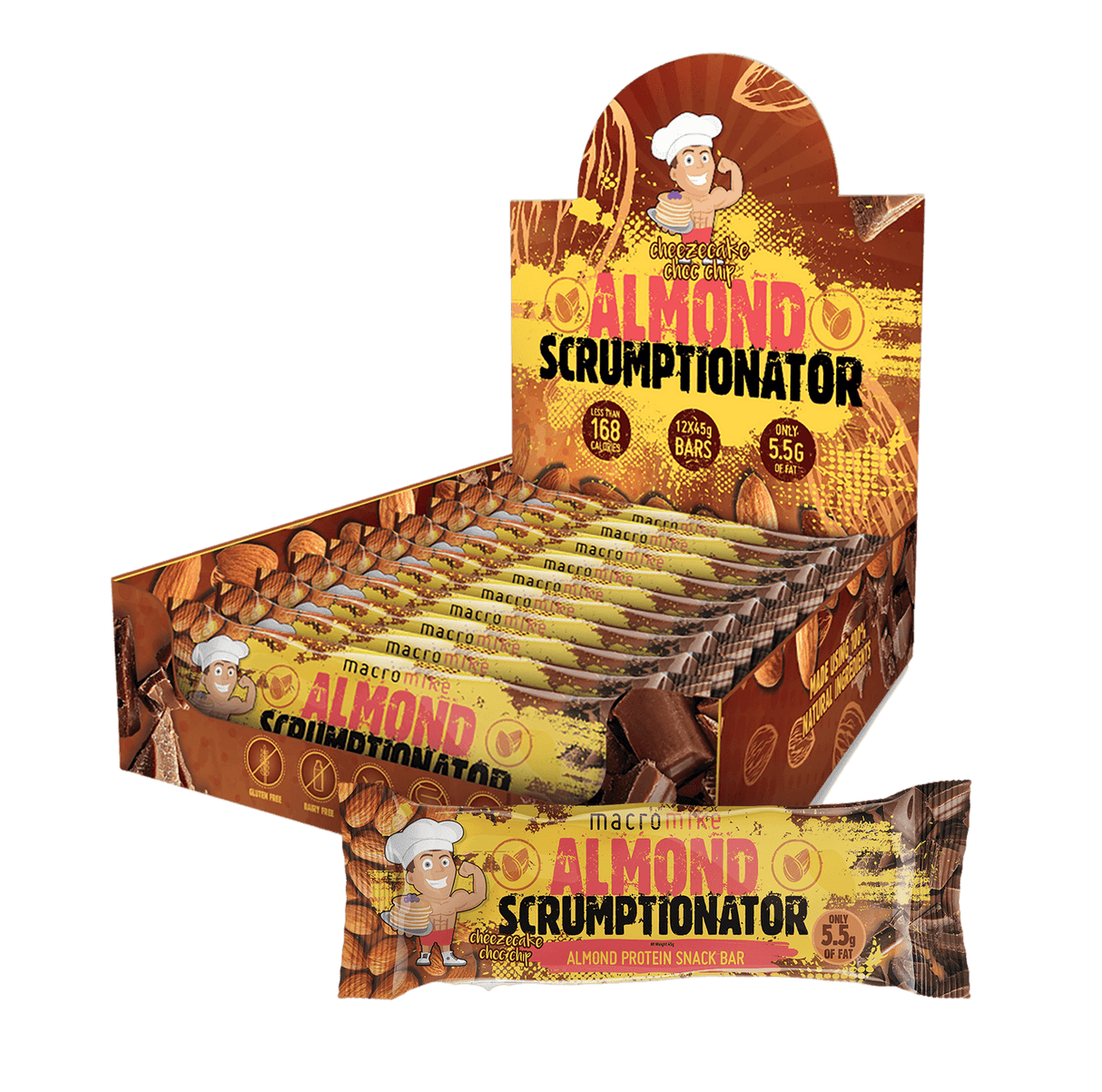 Macro Mike The Gamechanger Protein Bars Almond Scrumptionator