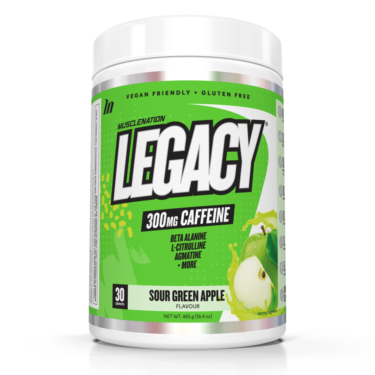 Muscle Nation Legacy Pre-Workout Sour Green Apple