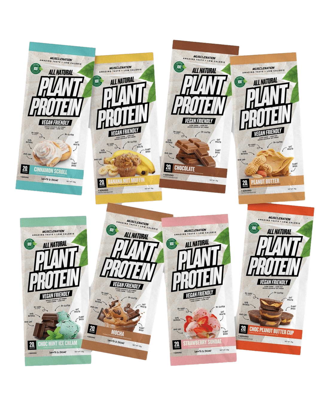 Muscle Nation Plant Protein Sample Pack