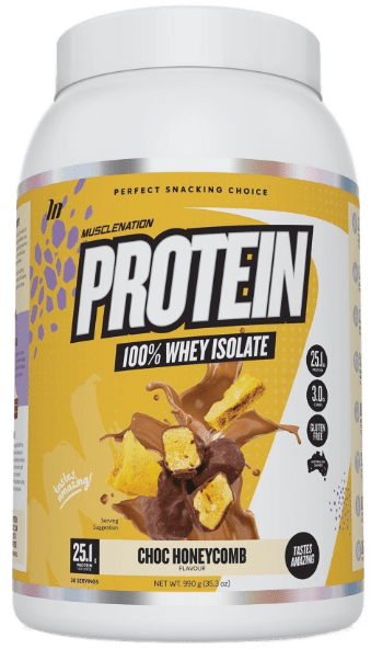 Muscle Nation Protein 100% Whey Isolate Choc Honeycomb