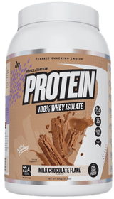Muscle Nation Protein 100% Whey Isolate Milk Choc Flake w/ real choc flake pieces