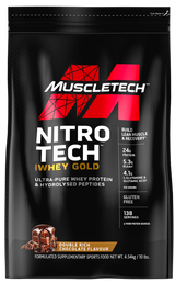 Muscletech Nitro-Tech Whey Gold 10lb Double Rich Chocolate