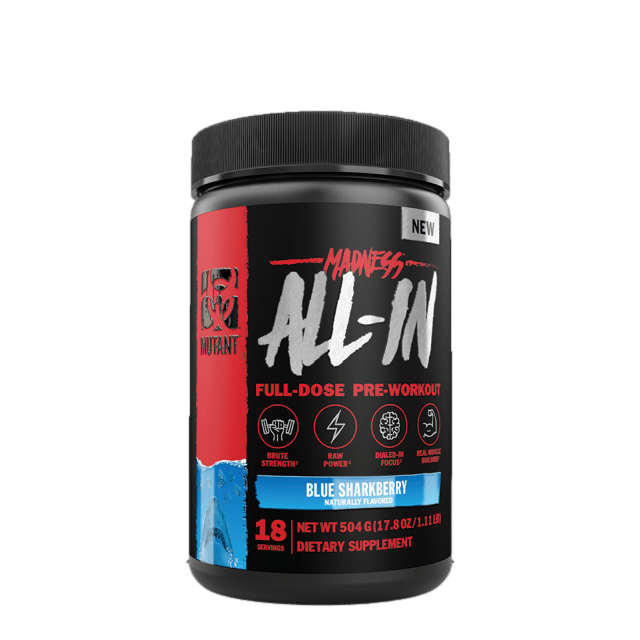 Mutant Madness ALL-IN Pre-Workout Blue Sharkyberry