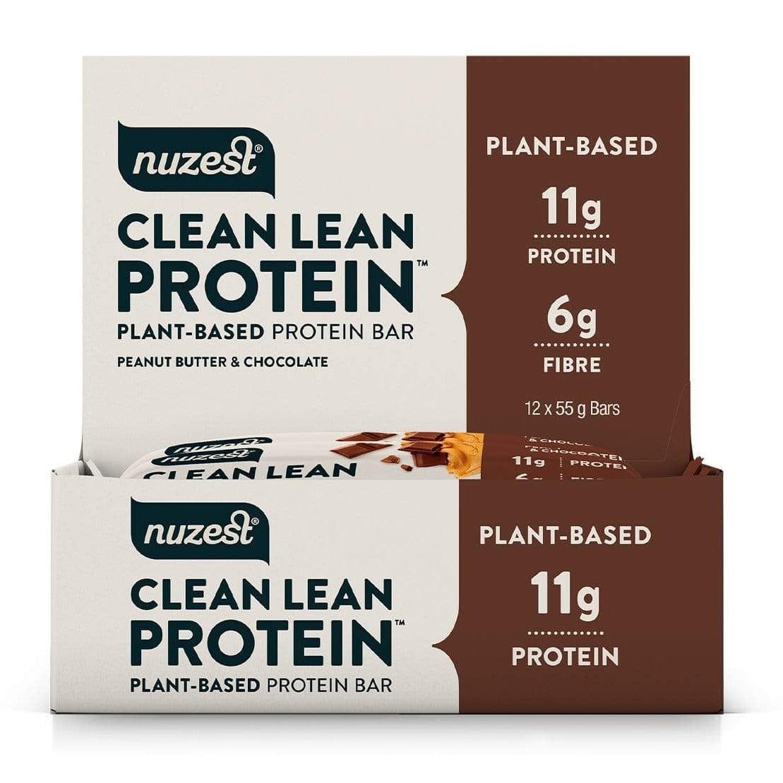 Nuzest Clean Lean Protein Bars SGL Peanut Butter & Chocolate