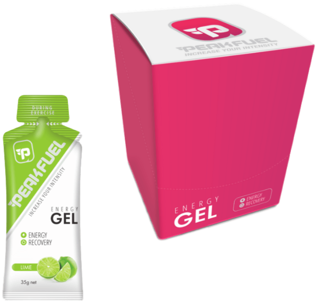 Peakfuel Energy Gels 35g 16 Box Lime - (No Caffeine)