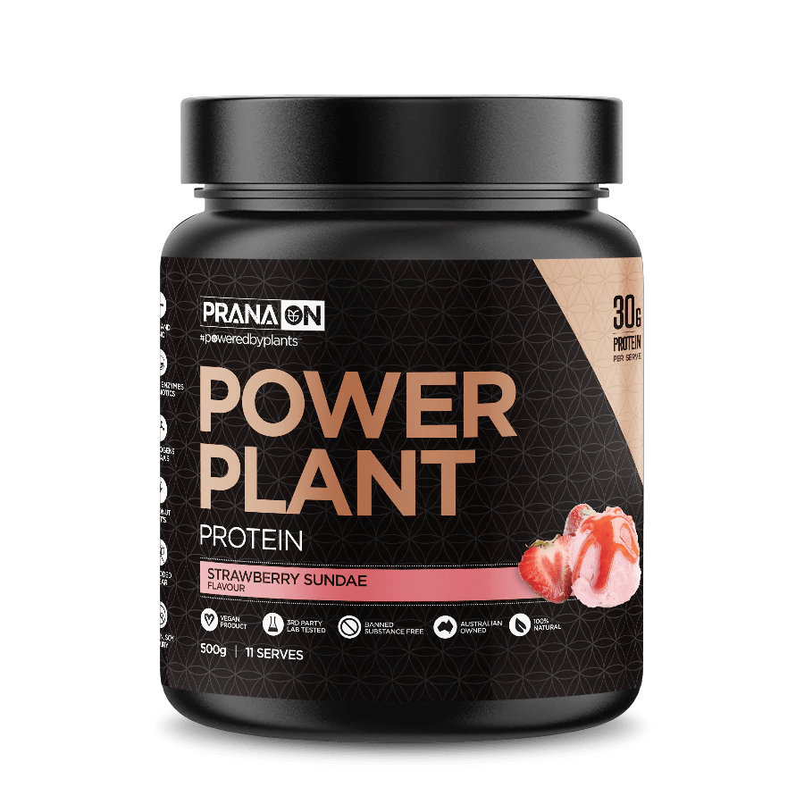 PranaOn Power Plant Protein 500g / Strawberry Sundae