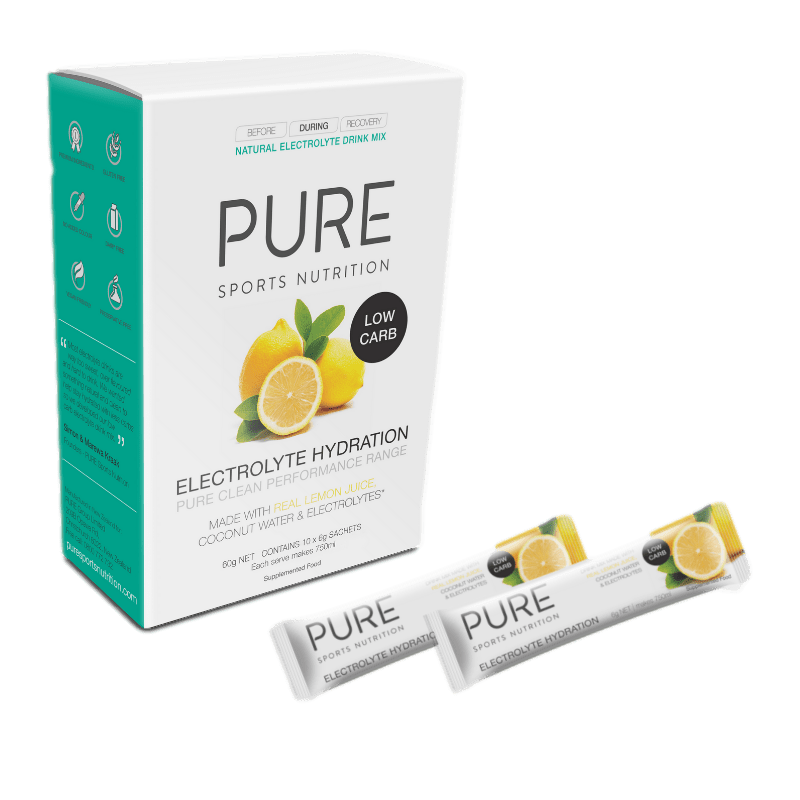 Pure Nutrition Low Carb Electrolyte Hydration Sachet Box Lemon - 10 Sachets