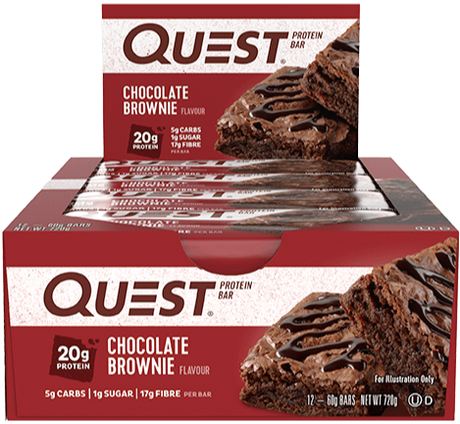 Quest Protein Bars Box of 12 Chocolate Brownie