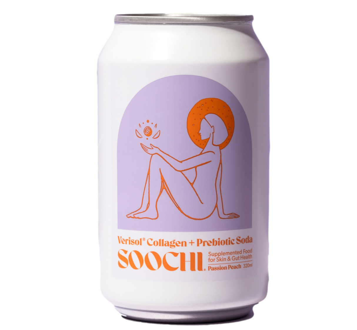 Soochi Collagen + Prebiotic Soda 4 pack / Passion Peach