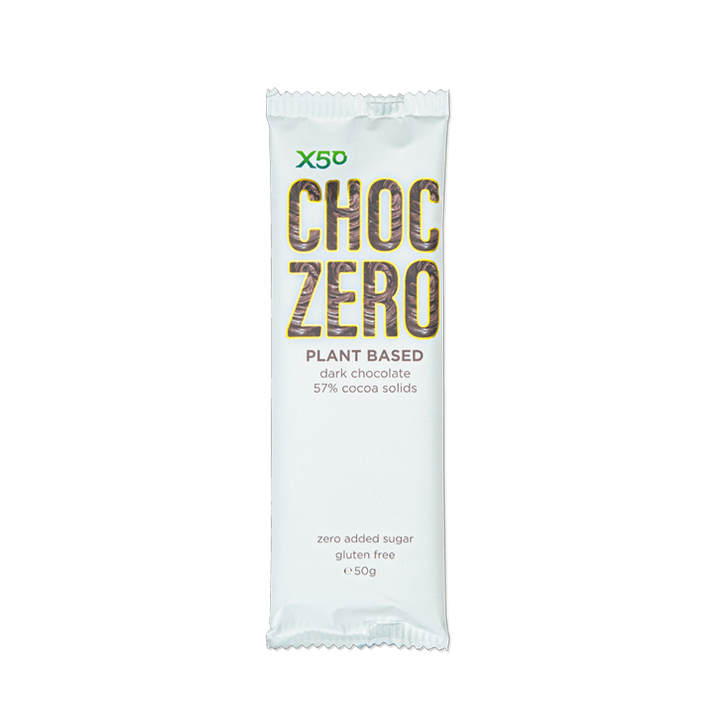 X50 Choc Zero Plant Based Protein Bar Dark Choc / Single